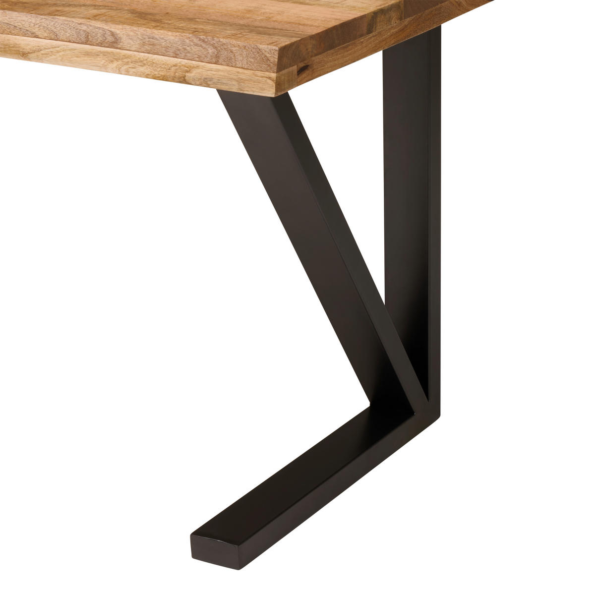 ÍRÓASZTAL  - natúr színű/fekete, Modern, fa/fém (175/76/80cm) - Livetastic