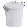 KOSMETIKEIMER GARA 6 L  - Weiß, Basics, Textil/Metall (24/28,5/23cm) - Wenko