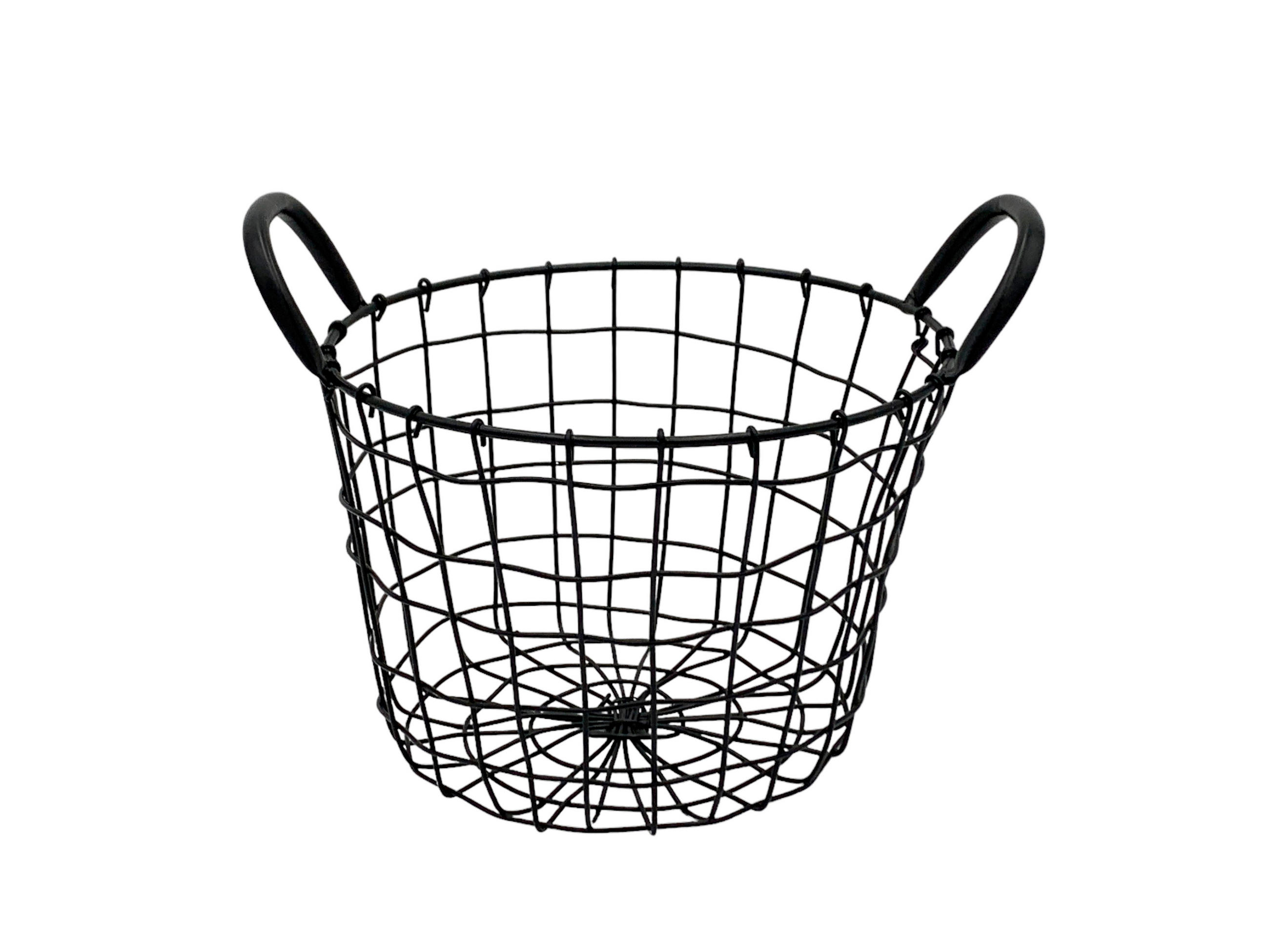 KORB - Schwarz, KONVENTIONELL, Metall (25/18cm)
