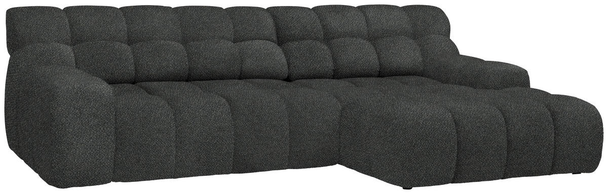 ECKSOFA in Webstoff Anthrazit  297/180 cm  - Anthrazit/Schwarz, MODERN, Kunststoff/Textil (297/180cm) - Welnova