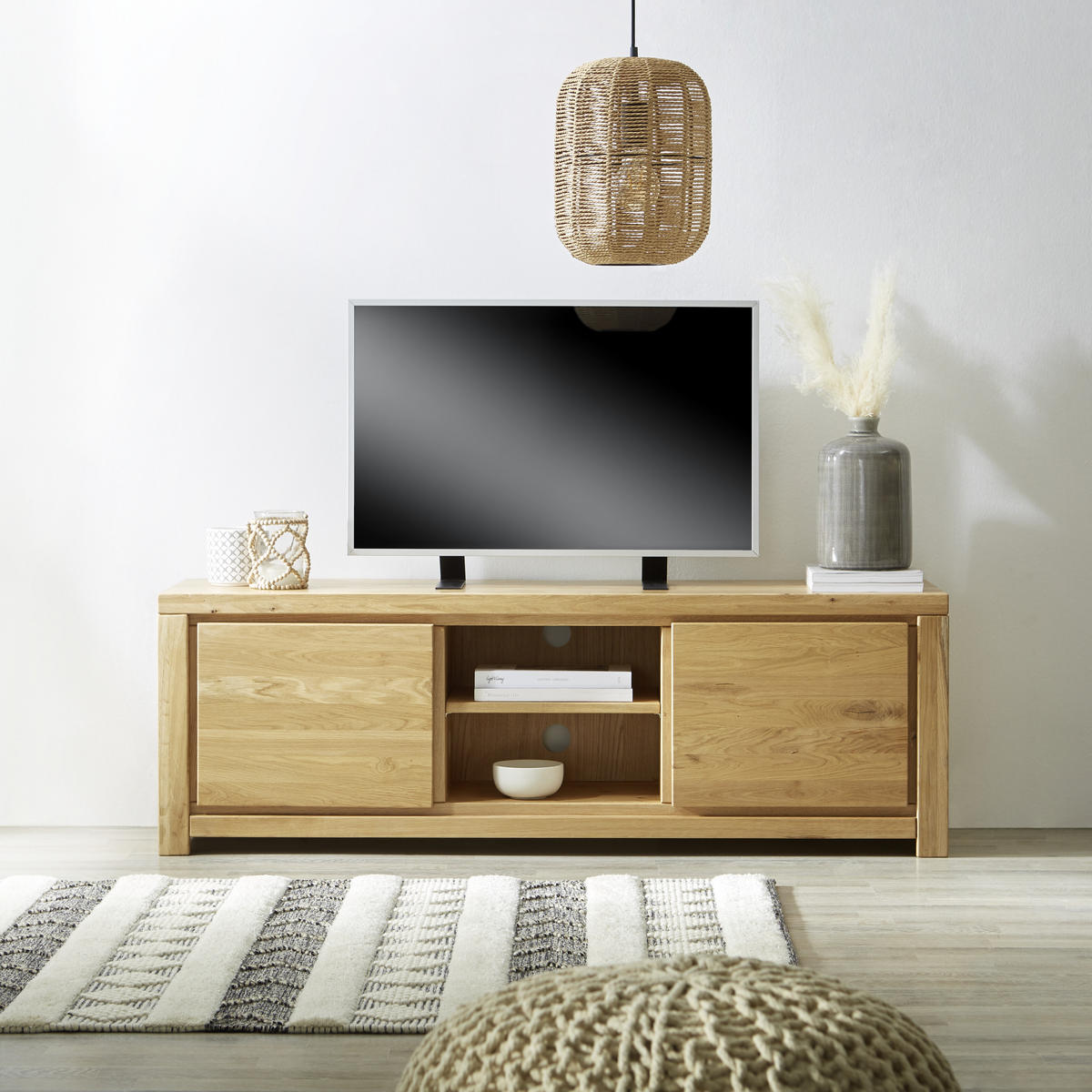 LOWBOARD  in 150/50/40 cm  - Natur, Holz (150/50/40cm) - Linea Natura