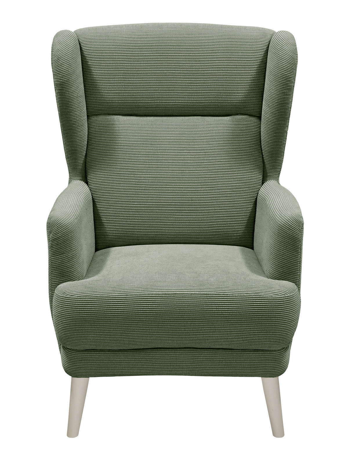 SESSEL in Cord Dunkelgrün  - Kaschmir/Dunkelgrün, MODERN, Holz/Textil (74/106/94cm) - MID.YOU