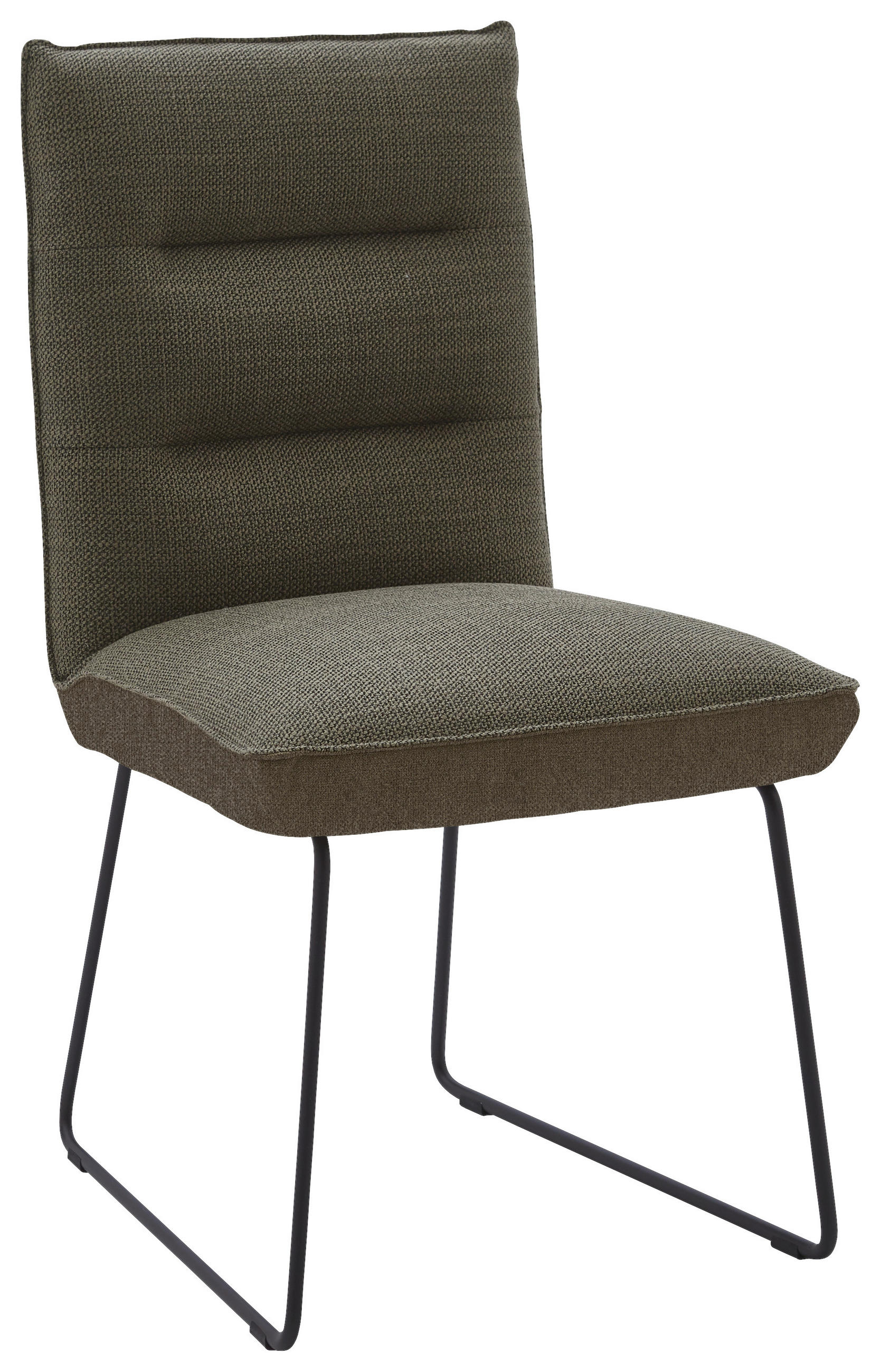 STUHL - Dunkelbraun/Schwarz, Design, Textil/Metall (49/93/59cm) - Dieter Knoll