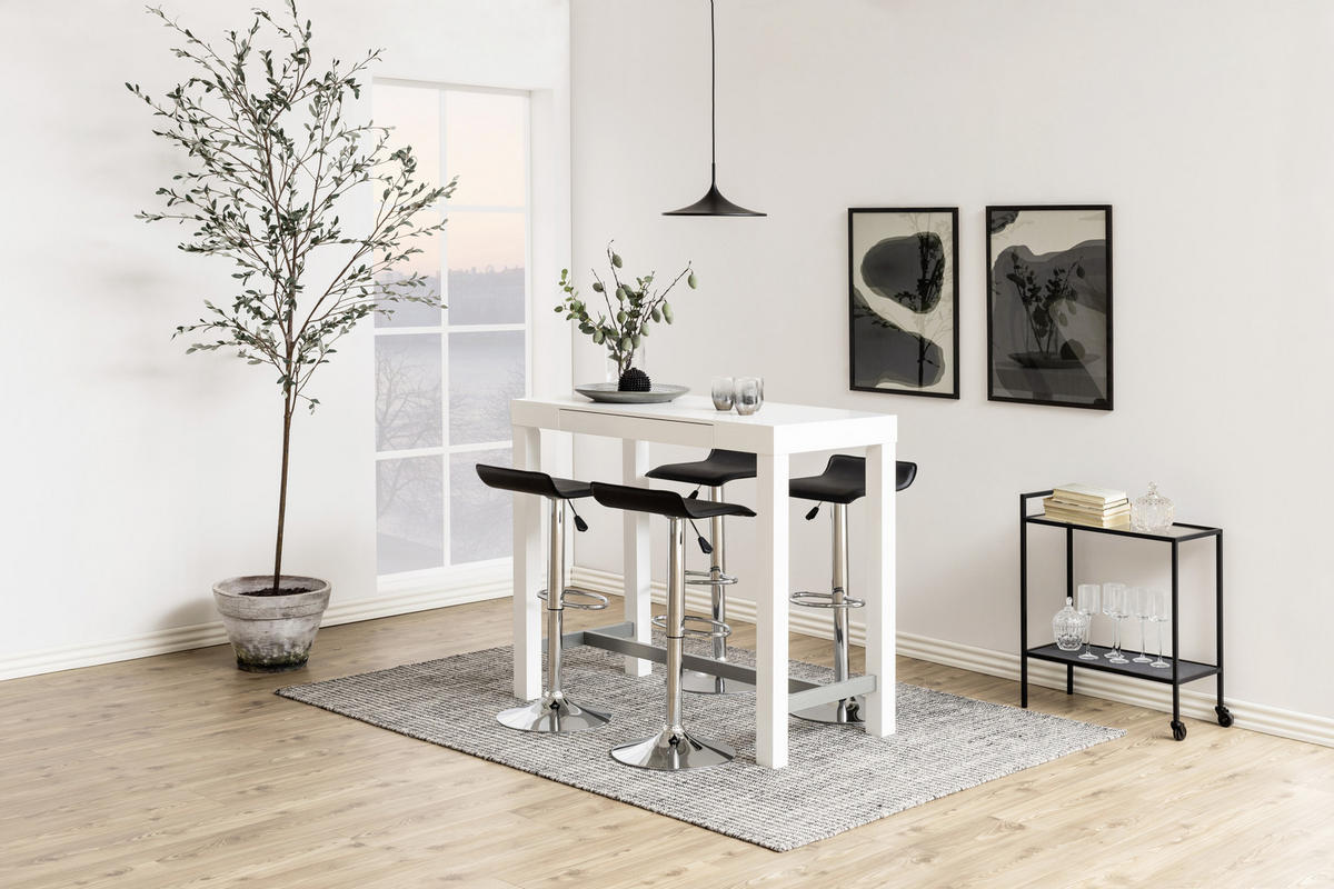 SERVIERWAGEN Klar  - Klar/Schwarz, Basics, Glas/Kunststoff (60/75/30cm) - MID.YOU