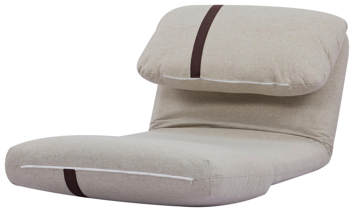 SCHLAFSESSEL  in Webstoff Dunkelbraun, Beige  - Dunkelbraun/Beige, Design, Textil (78/58/82cm) - Livetastic