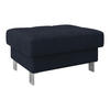 HOCKER in Textil Dunkelblau  - Dunkelblau, Modern, Textil/Metall (90/44/73cm) - MID.YOU