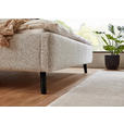POLSTERBETT gepolstertes Kopfteil, Lattenrost, Bettkasten Beige 120/200 cm  - Birkefarben/Beige, Design, Holz/Textil (120/200cm) - Xora