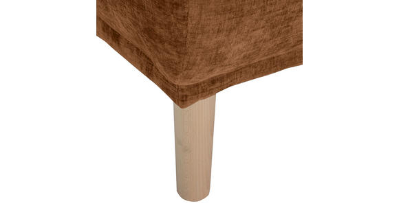 HOCKER Flachgewebe Rostfarben  - Rostfarben, KONVENTIONELL, Holz/Textil (88/49/62cm) - Carryhome