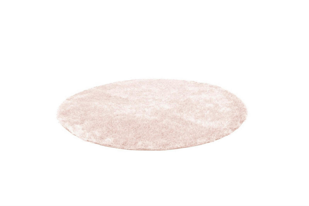 HOCHFLORTEPPICH 120 cm Diamond 700 Puderrosa Hellrosa  - Hellrosa, KONVENTIONELL, Textil (120cm)