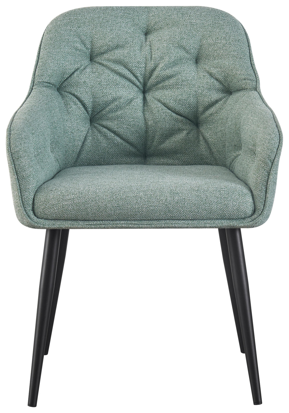 ŽIDLE S PODRUČKAMI, železo, tkaná látka, černá, světle zelená - černá/světle zelená, Design, kov/textil (56/82/61,5cm) - Novel