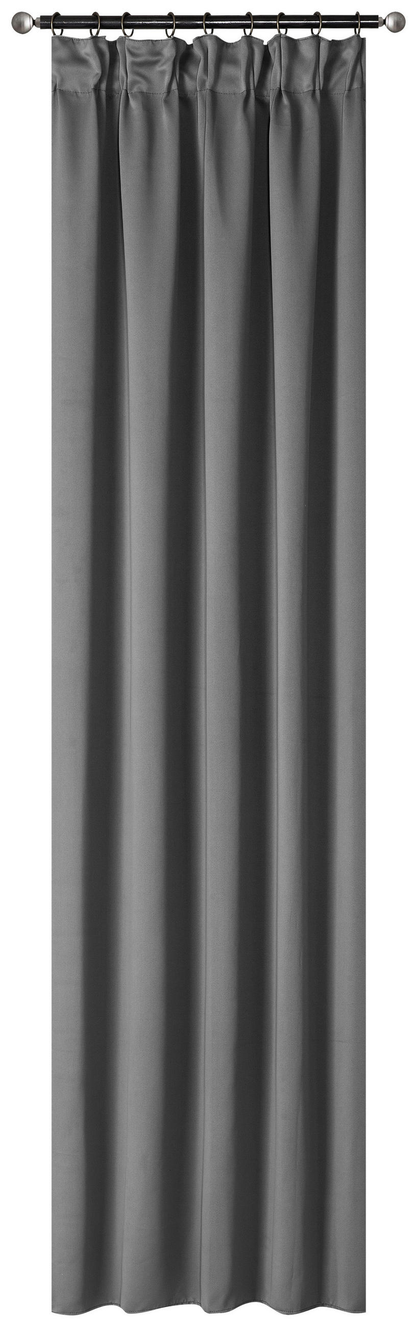 Vorhang mit Band Simone 135x175 cm Anthrazit