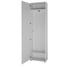 GARDEROBENSCHRANK Weiß - Alufarben/Weiß, Basics, Holzwerkstoff/Metall (54/199/34cm) - Xora