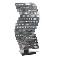 TISCHLEUCHTE 25/25/55 cm   - Chromfarben/Schwarz, Design, Kunststoff/Metall (25/25/55cm)