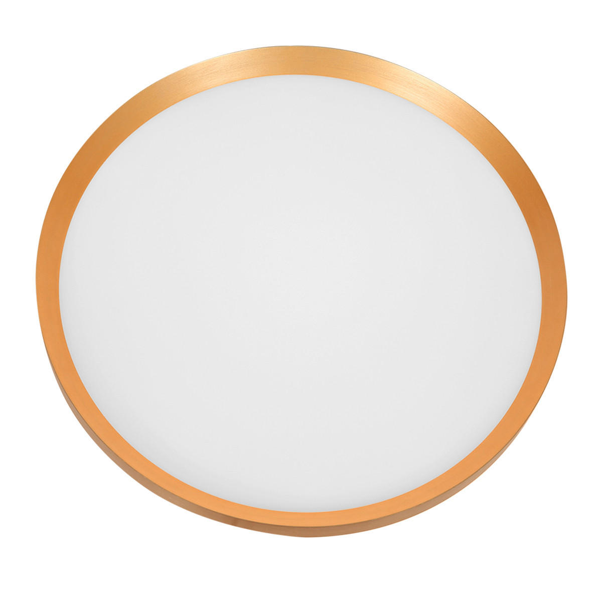DECKENLEUCHTE Fladdy 50/7 cm   - Goldfarben, Basics, Kunststoff/Metall (50/7cm)