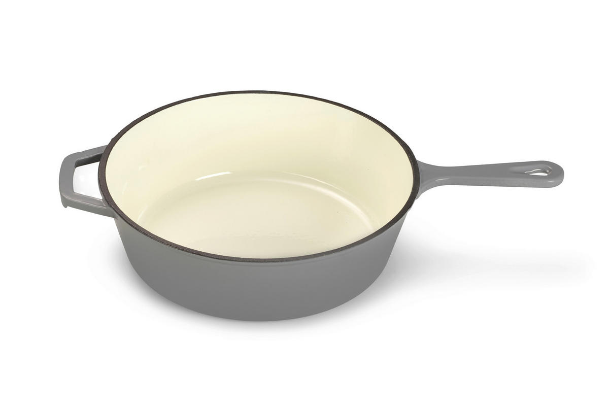 GRYT- OCH KASTRULLSET 2 delar  - grå, Basics, metall (26,5cm) - Echtwerk