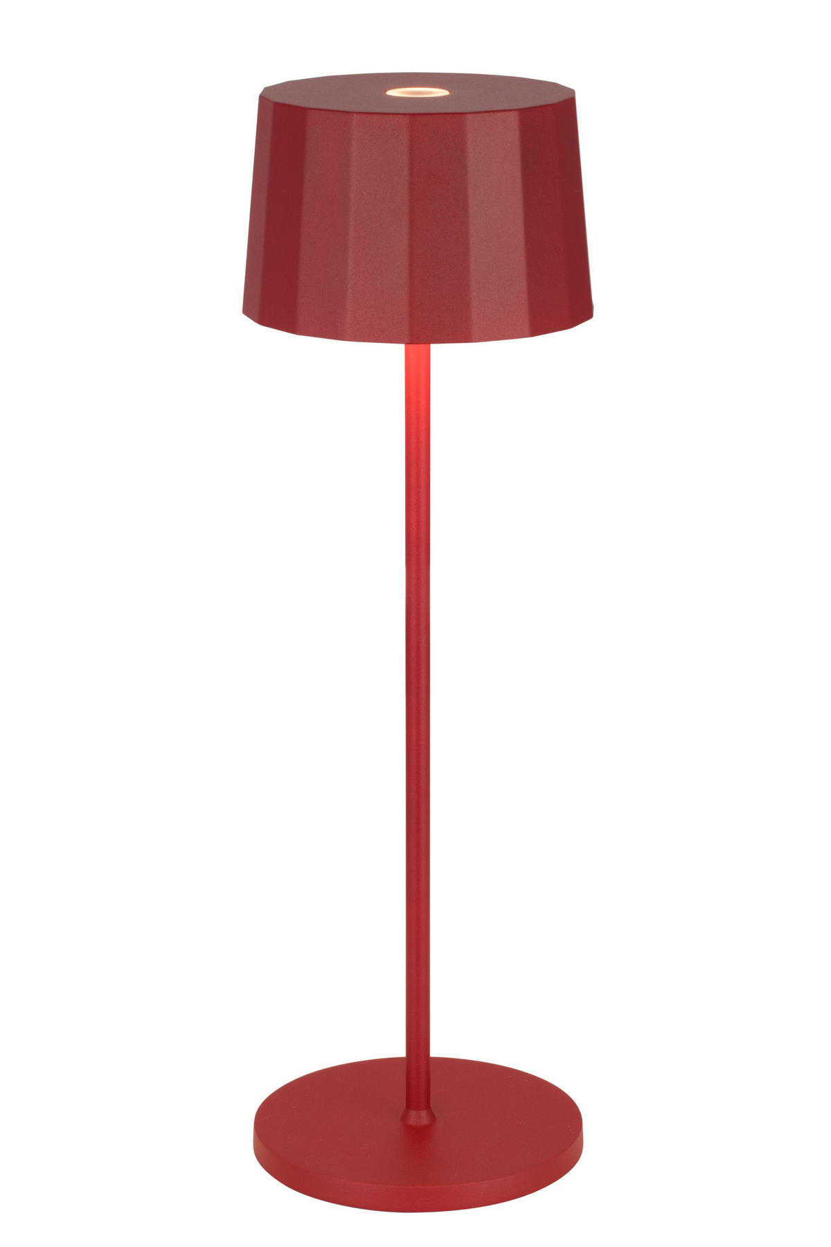 LED-TISCHLEUCHTE 11/35 cm   - Rot, Basics, Kunststoff/Metall (11/35cm) - Dieter Knoll