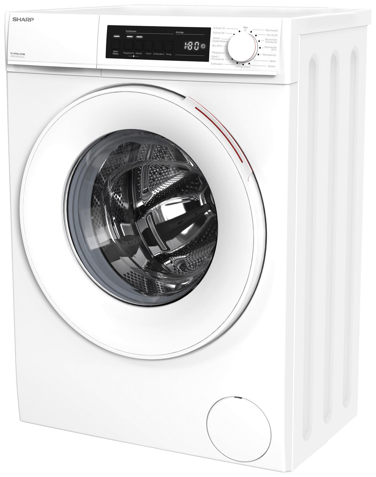 WASCHMASCHINE ES-NFW612CWB-DE  - Weiß, Basics (59,7/84,5/41,6cm) - Sharp