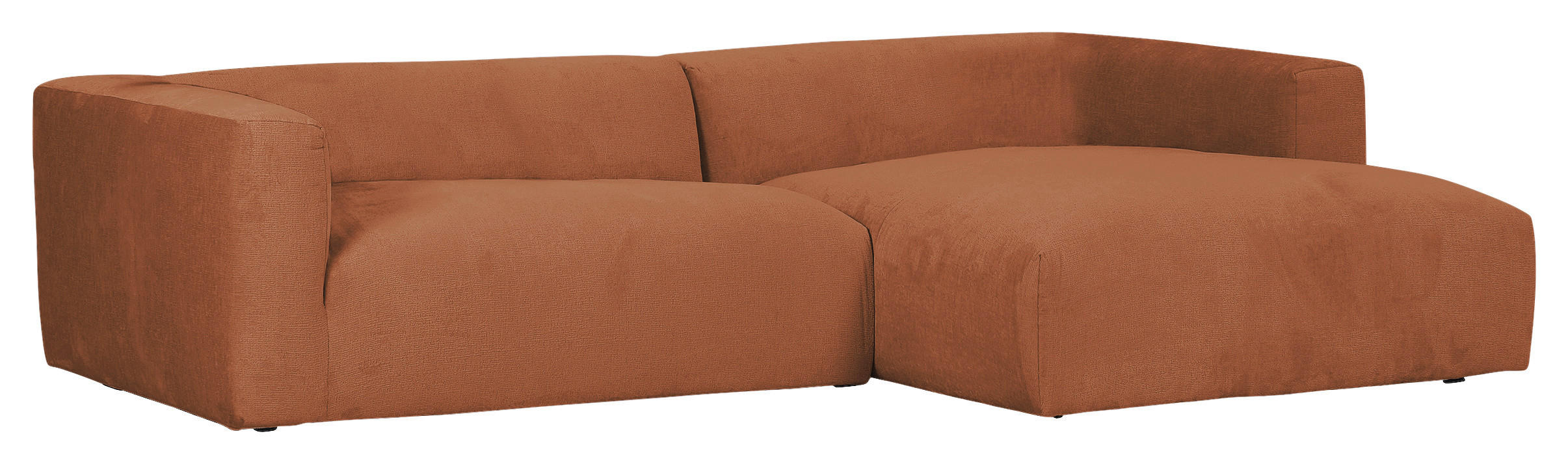 ECKSOFA Braun Chenille  - Schwarz/Braun, Design, Kunststoff/Textil (280/175cm) - Landscape