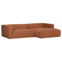 HÖRNSOFFA i chenille brun  - brun/svart, Design, textil/plast (280/175cm) - MID.YOU