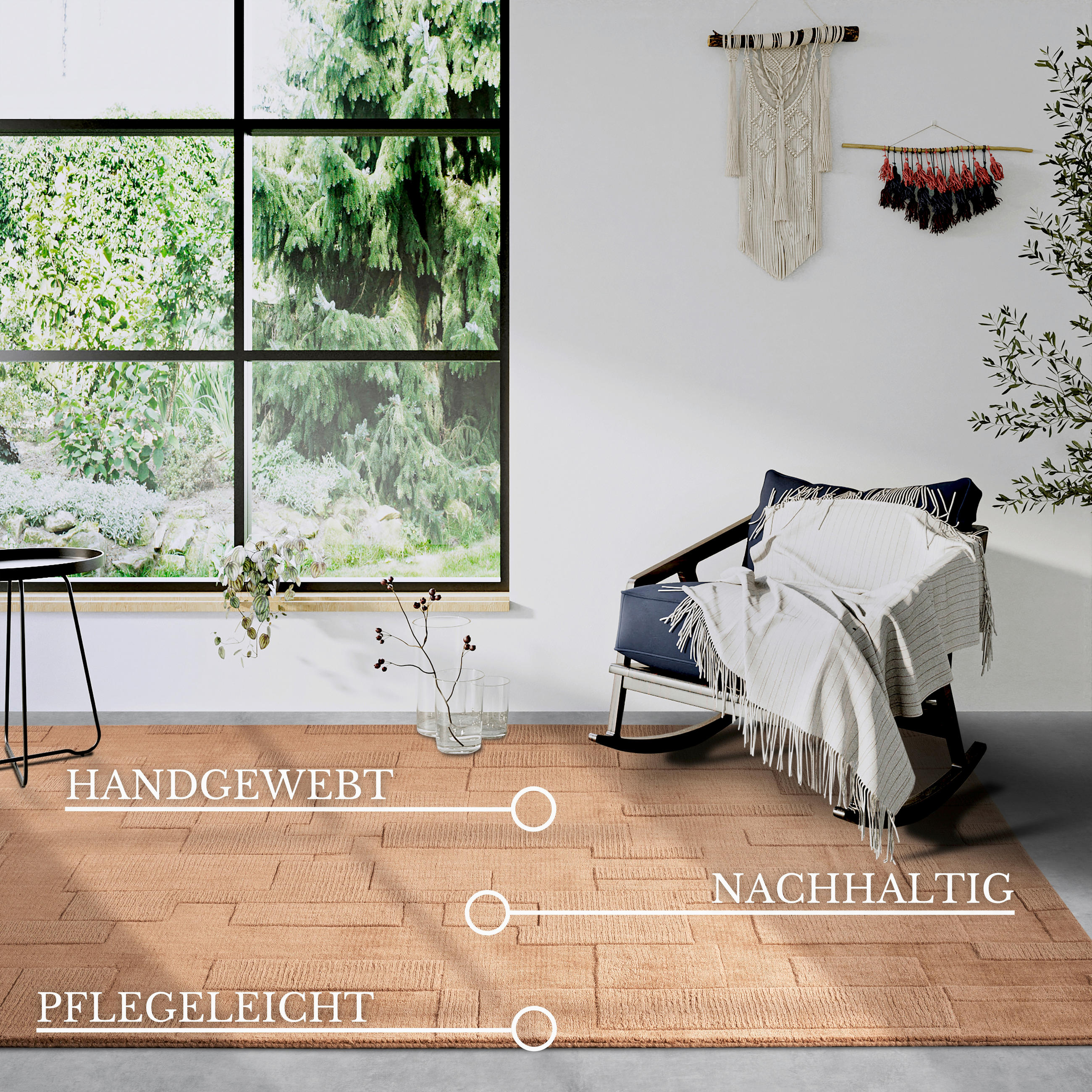 HANDWEBTEPPICH 160/230 cm Kollektion 1906 Kupferfarben  - Kupferfarben, Basics, Textil (160/230cm) - Villeroy & Boch