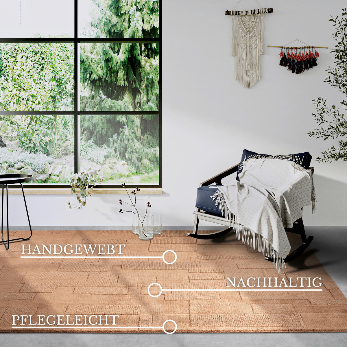 HANDWEBTEPPICH 120/170 cm Kollektion 1906 Kupferfarben  - Kupferfarben, Basics, Textil (120/170cm) - Villeroy & Boch