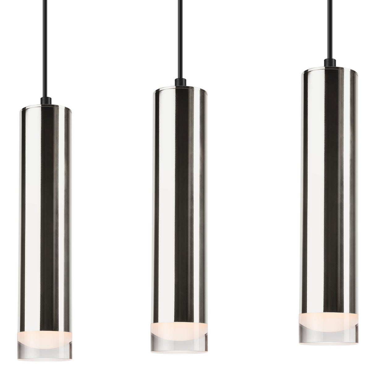 PENDELLEUCHTE DIEGO 90/50/90 cm   - Chromfarben, Design, Metall (90/50/90cm)
