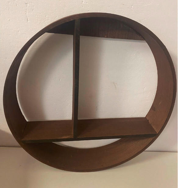 POLICA ZIDNA smeđa  drvni materijal  - smeđa, Basics, drvni materijal (37cm)