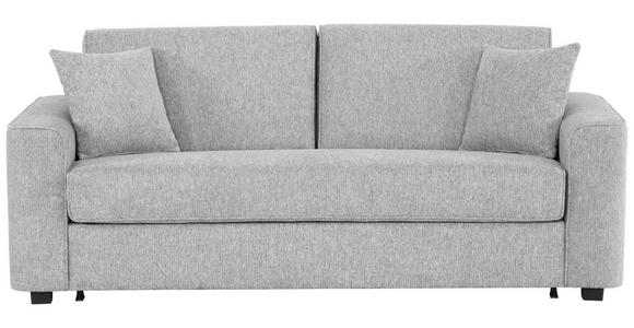 SCHLAFSOFA Webstoff Hellgrau  - Hellgrau/Schwarz, Design, Kunststoff/Textil (205/83/100cm) - Xora