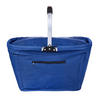 EINKAUFSKORB 50/27/27 cm  - Blau/Alufarben, Basics, Kunststoff/Textil (50/27/27cm) - Boxxx