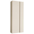 GARDEROBENSCHRANK Gardasee  in 60/165/33 cm  - Sandfarben, Design, Holzwerkstoff (60/165/33cm) - Moderano