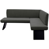 ECKBANK 185/150 cm Webstoff Anthrazit   - Anthrazit/Schwarz, KONVENTIONELL, Textil (185/150cm)