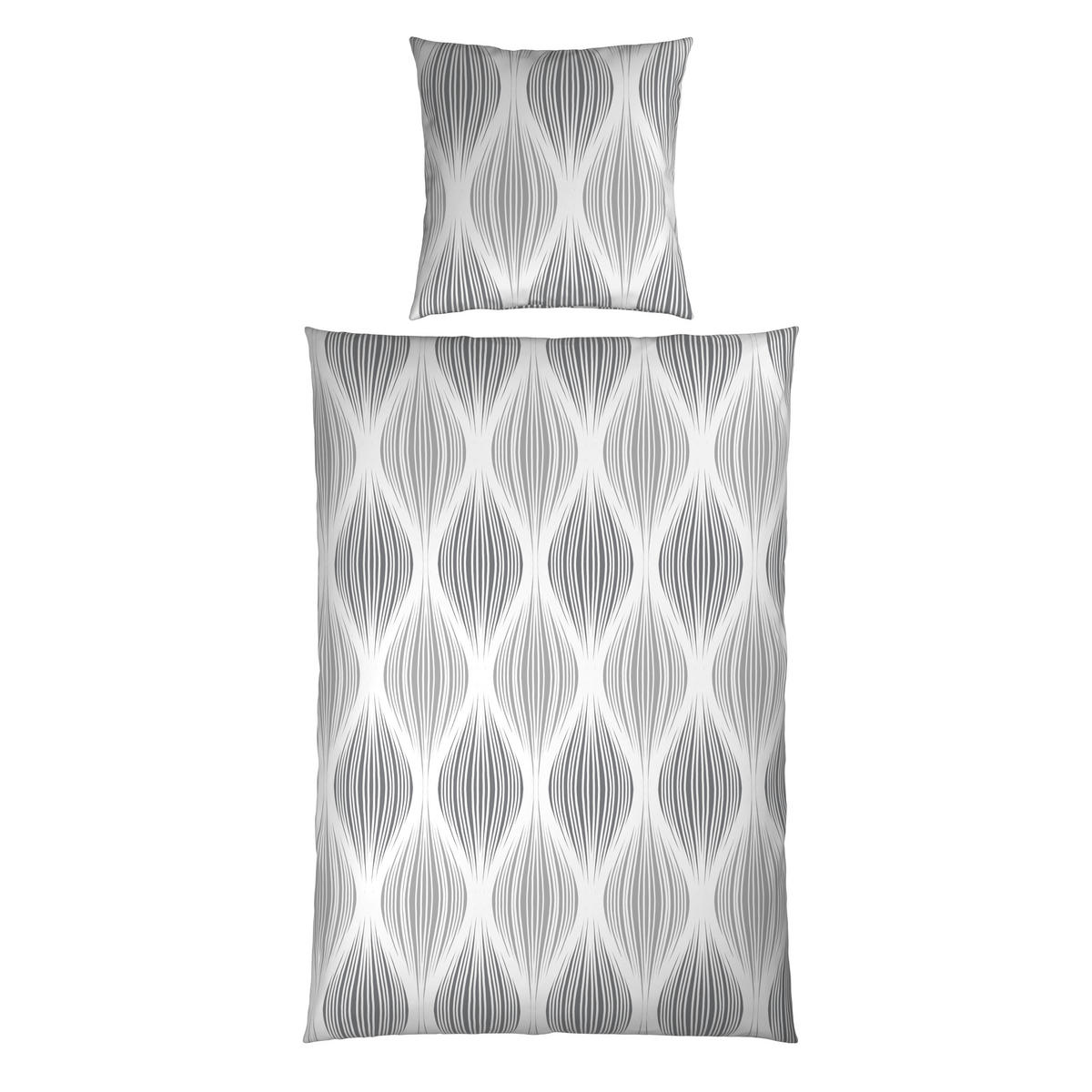 BETTWÄSCHE Satin 135/200 cm  - Grau, Textil (135/200cm) - Novel