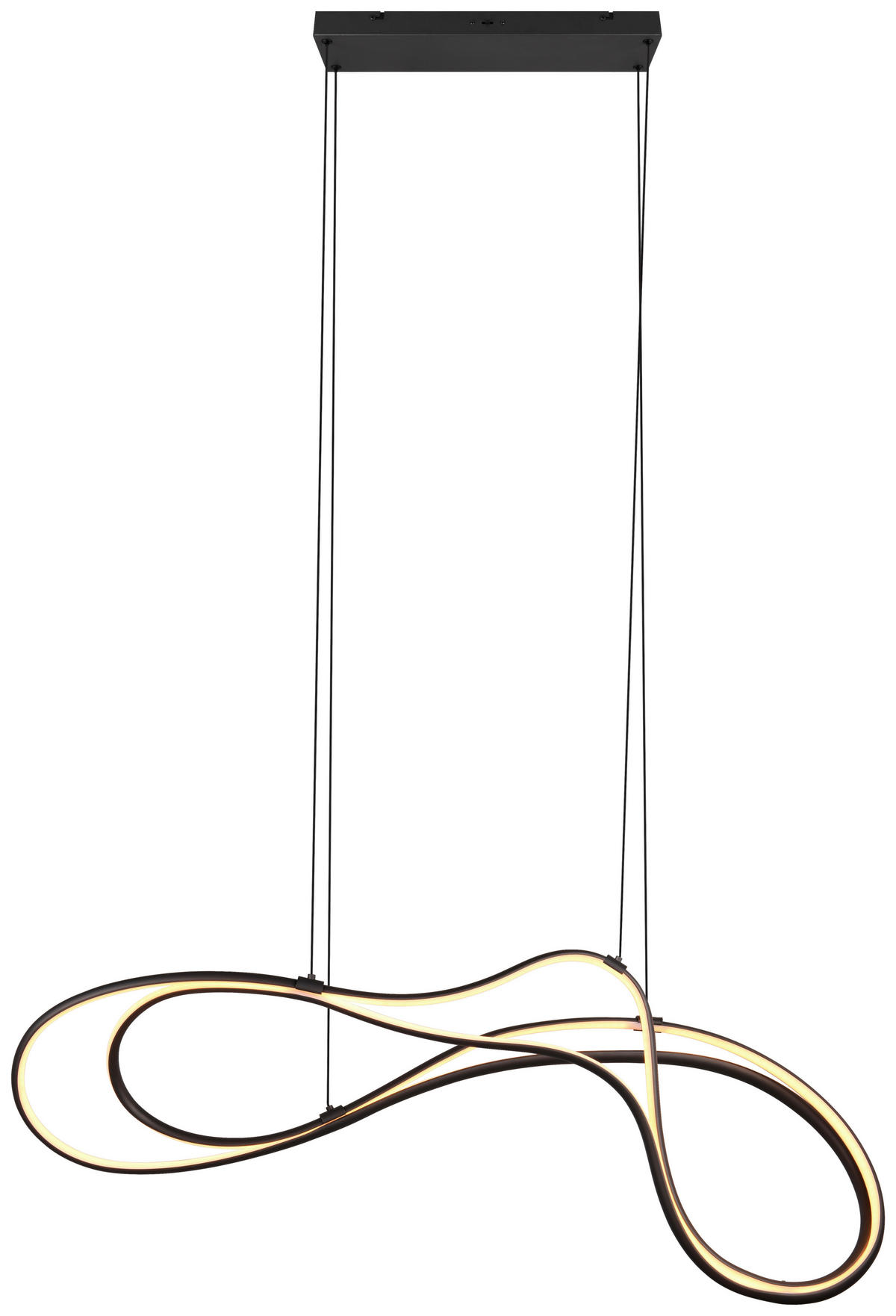 LED-HÄNGELEUCHTE 113/24/150 cm    - Schwarz, Design, Metall (113/24/150cm) - Trio Leuchten
