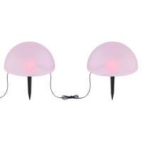 SOLARLEUCHTE 15/19 cm   - Schwarz/Weiß, Basics, Kunststoff (15/19cm) - Globo