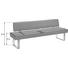 SITZBANK in Edelstahlfarben, Grau - Edelstahlfarben/Grau, Design, Leder/Metall (239cm) - Dieter Knoll SITZBANK in Edelstahlfarben, Grau - Edelstahlfarben/Grau, Design, Leder/Metall (239cm) - Dieter Knoll