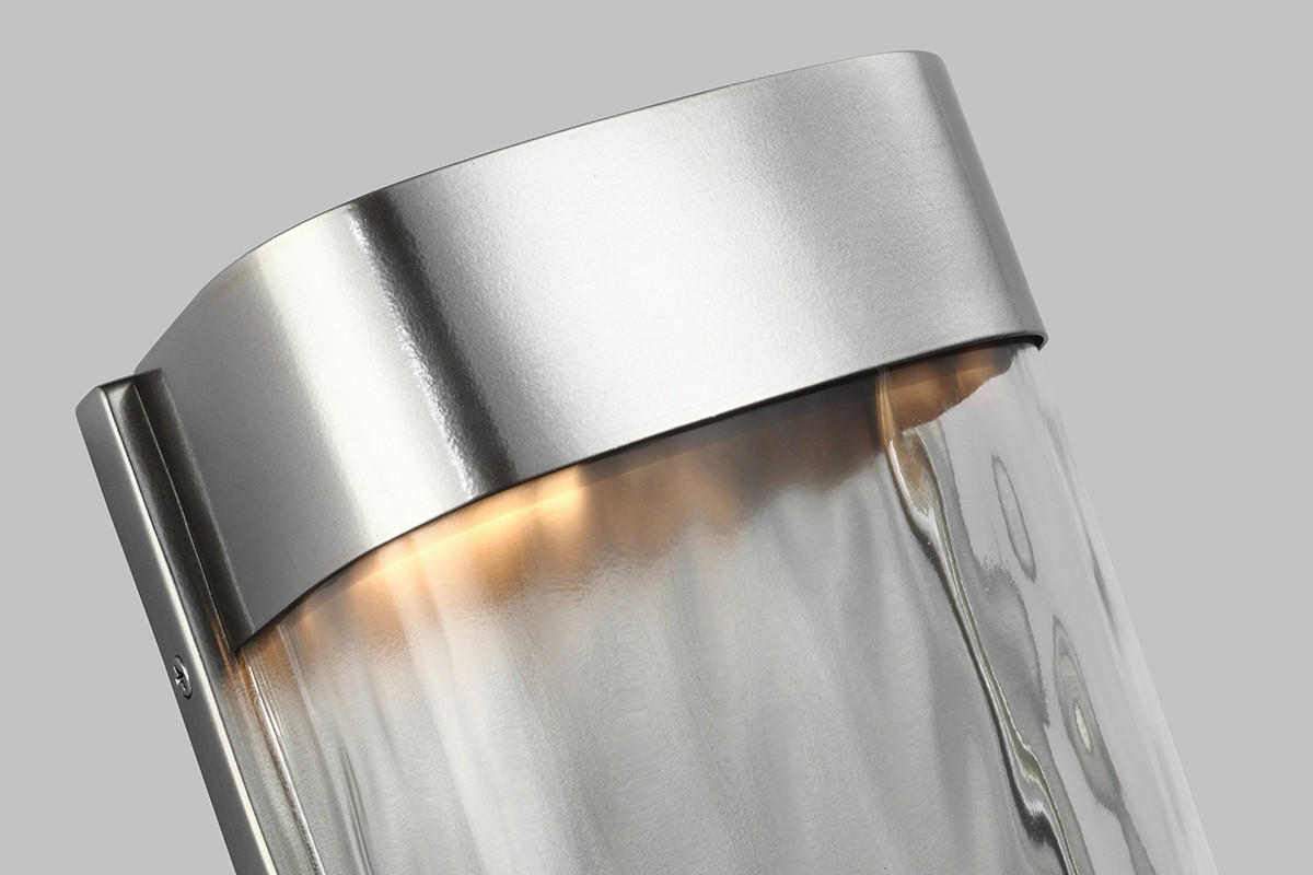 AUSSENWANDLEUCHTE - Edelstahlfarben, Basics, Metall (15/10/30cm) - Elstead Lighting