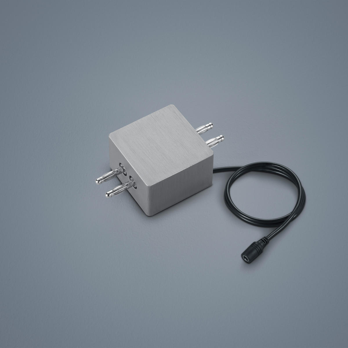 DECKENLEUCHTE 4,5/4,5/3 cm   - Nickelfarben, Design, Metall (4,5/4,5/3cm) - Helestra