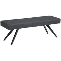 SITZBANK métal, textile gris foncé  - noir/gris foncé, Konventionell, métal/textile (140/49/47cm) - MID.YOU