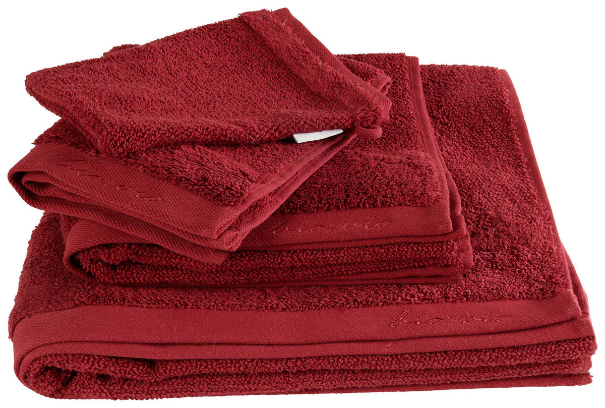RUČNÍK PRO HOSTY, 30/50 cm, bordeaux - bordeaux, Natur, textil (30/50cm) - Bio:Vio