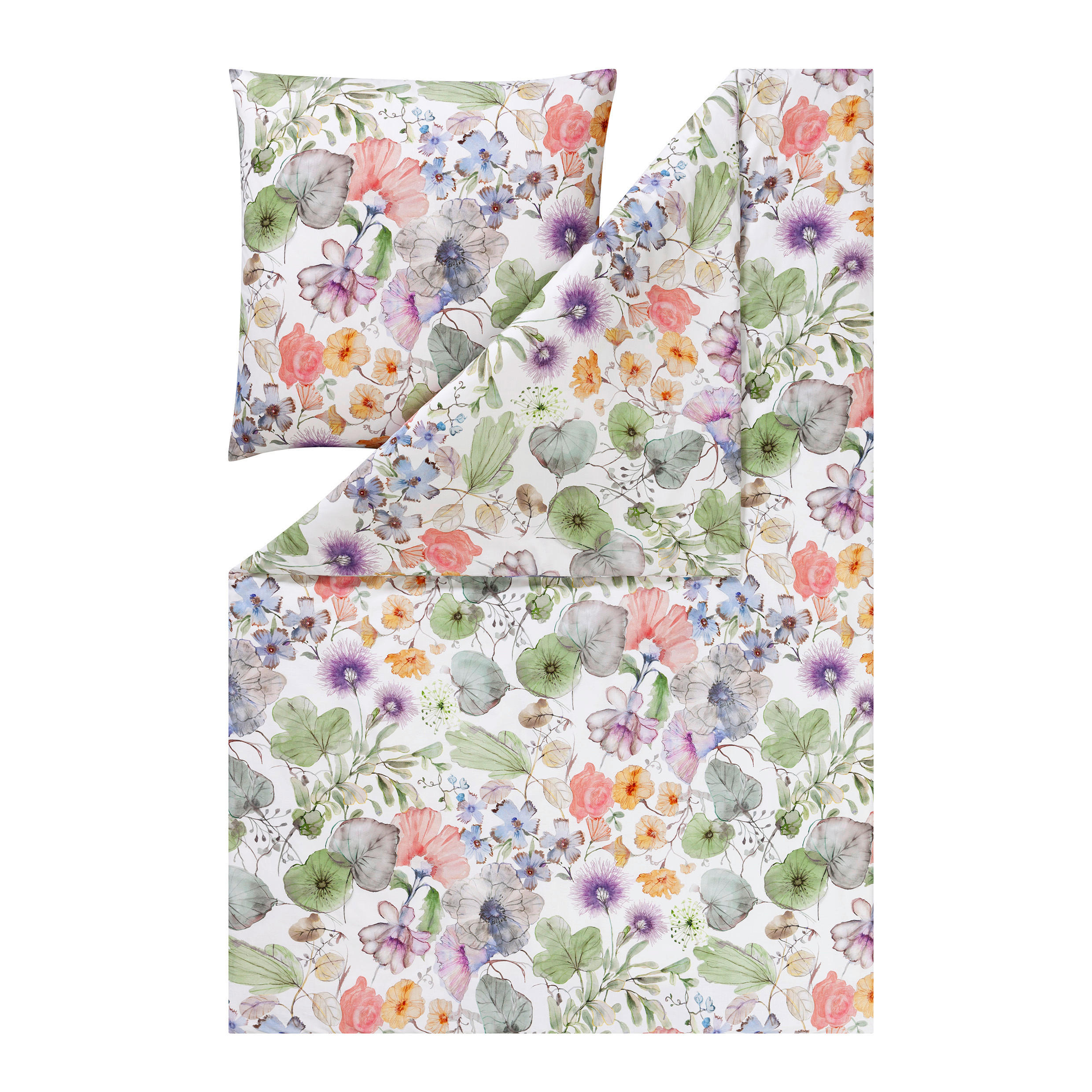 BETTWÄSCHE NatürlichEstella Makosatin 135/200 cm  - Multicolor, Trend, Textil (135/200cm) - Estella