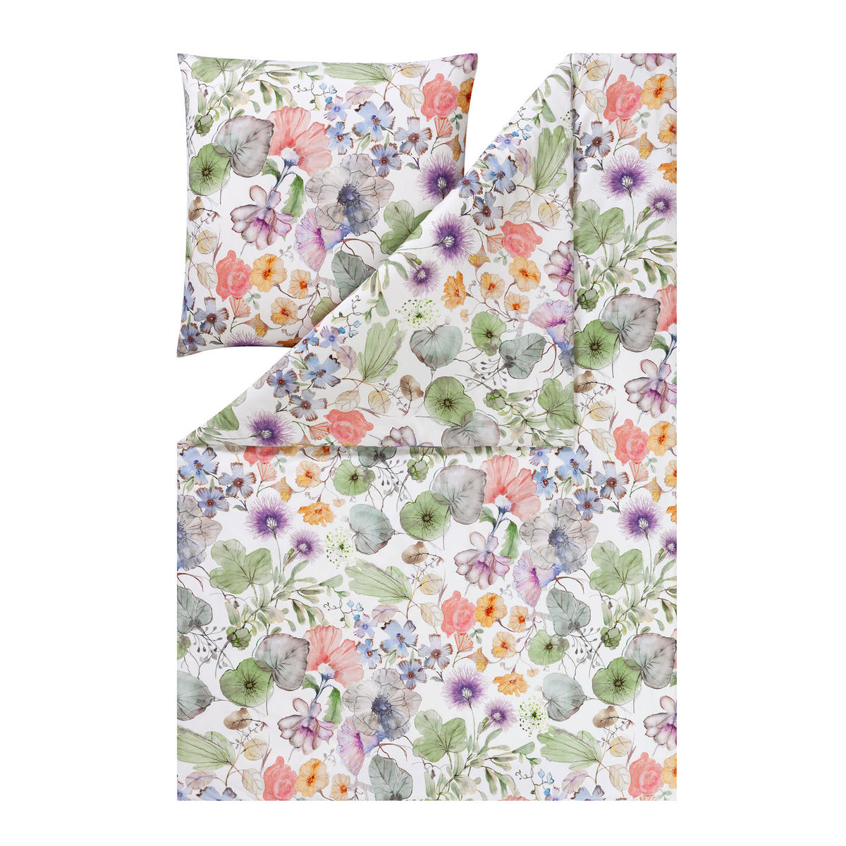 BETTWÄSCHE NatürlichEstella Makosatin 135/200 cm  - Multicolor, Trend, Textil (135/200cm) - Estella