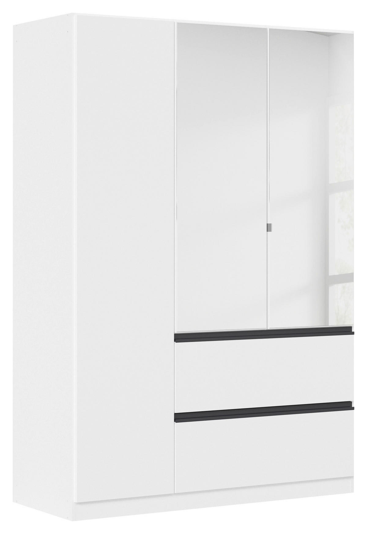 DREHTÜRENSCHRANK in Weiss  - Weiss, Modern, Holzwerkstoff (136/197/54cm) - Rauch Möbel