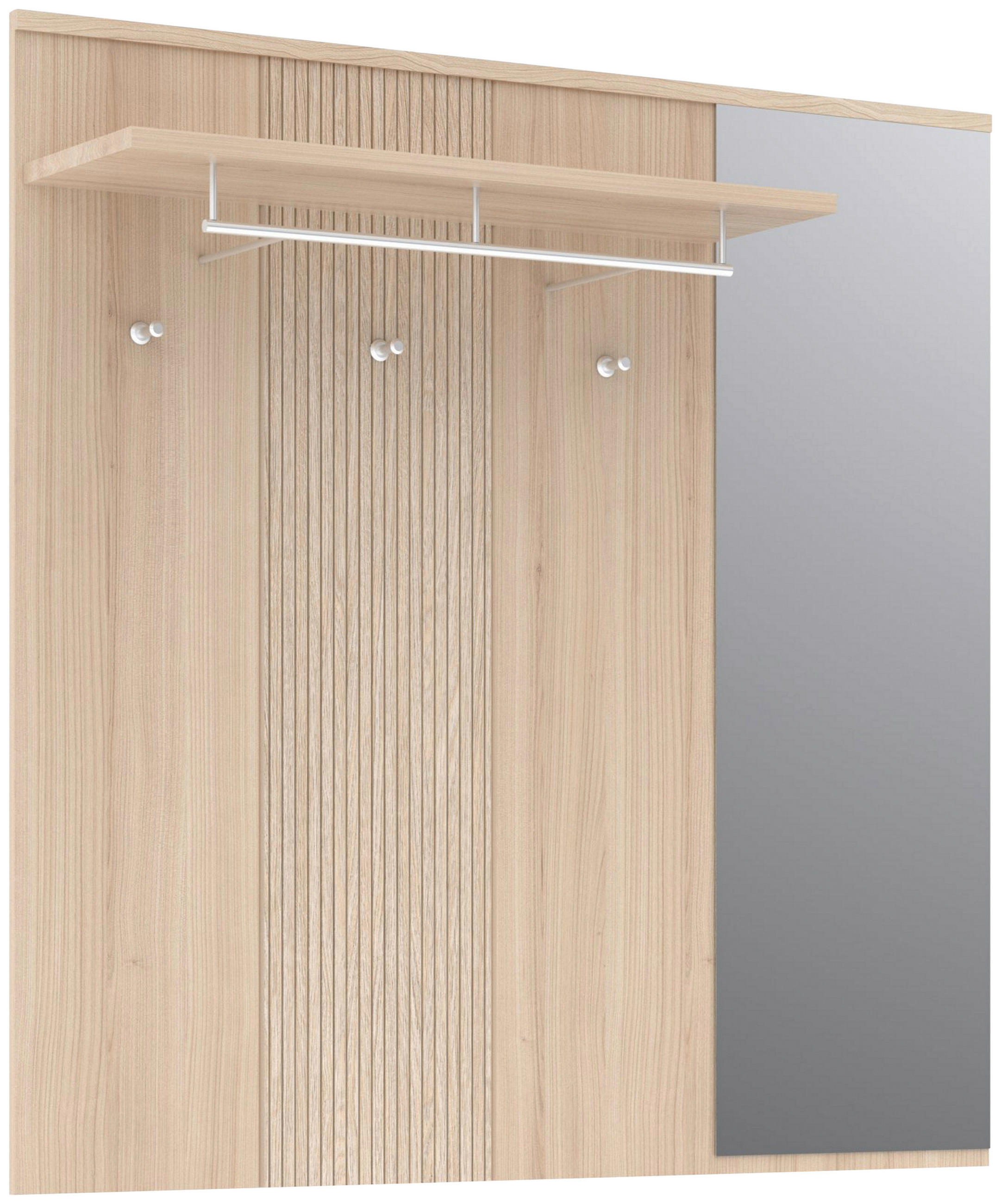 GARDEROBNI PANEL - barve hrasta, Design, steklo/leseni material (130/130/30cm) - Stylife