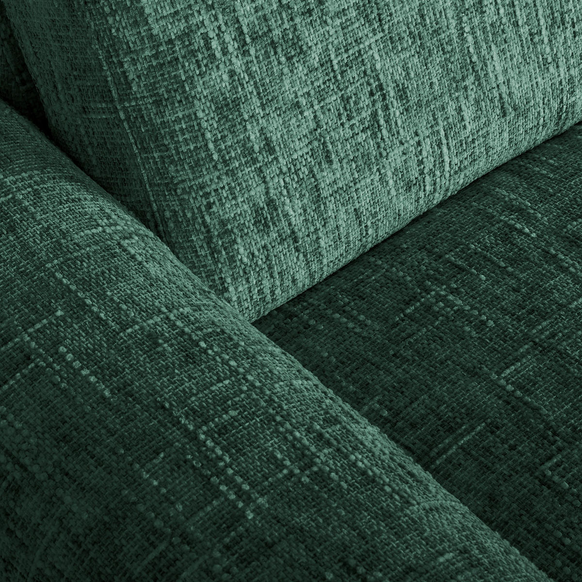 ECKSOFA  Webstoff Grün  - Chromfarben/Grün, Design, Textil/Metall (273/250cm) - Livetastic
