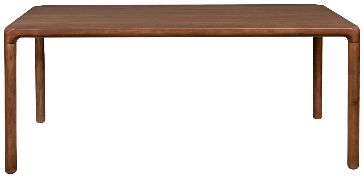 JEDILNA MIZA, furnirano oreh barva oreha  - barva oreha, Basics, leseni material/les (220/90/75cm) - Zuiver