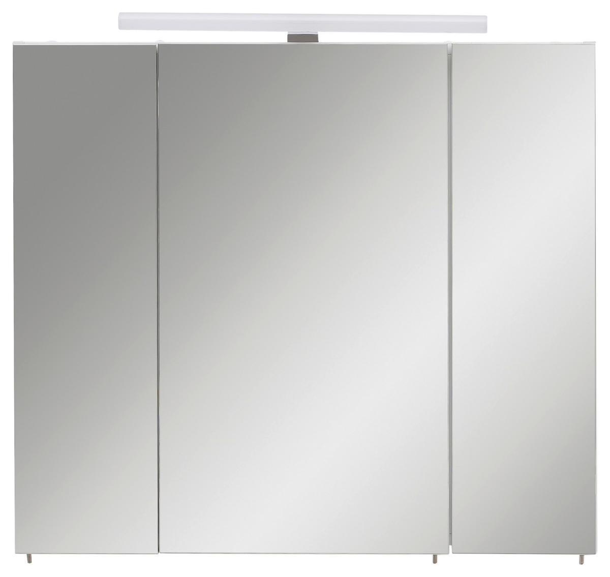 SPIEGELSCHRANK 80/70,4/16 cm  - Chromfarben/Weiß, MODERN, Glas/Holzwerkstoff (80/70,4/16cm) - Stylife
