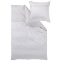 POSTELJNINA GRACEFUL 140/200 cm damast bela, rjavosiva  - rjavosiva/bela, Konvencionalno, tekstil (140/200cm) - Curt Bauer