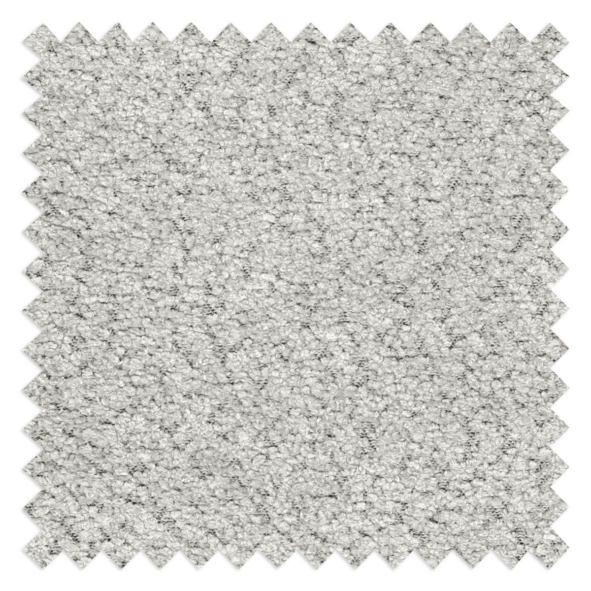 ECKSOFA in Bouclé Hellgrau  - Weiss/Hellgrau, Design, Kunststoff/Textil (300/113cm) - Livetastic
