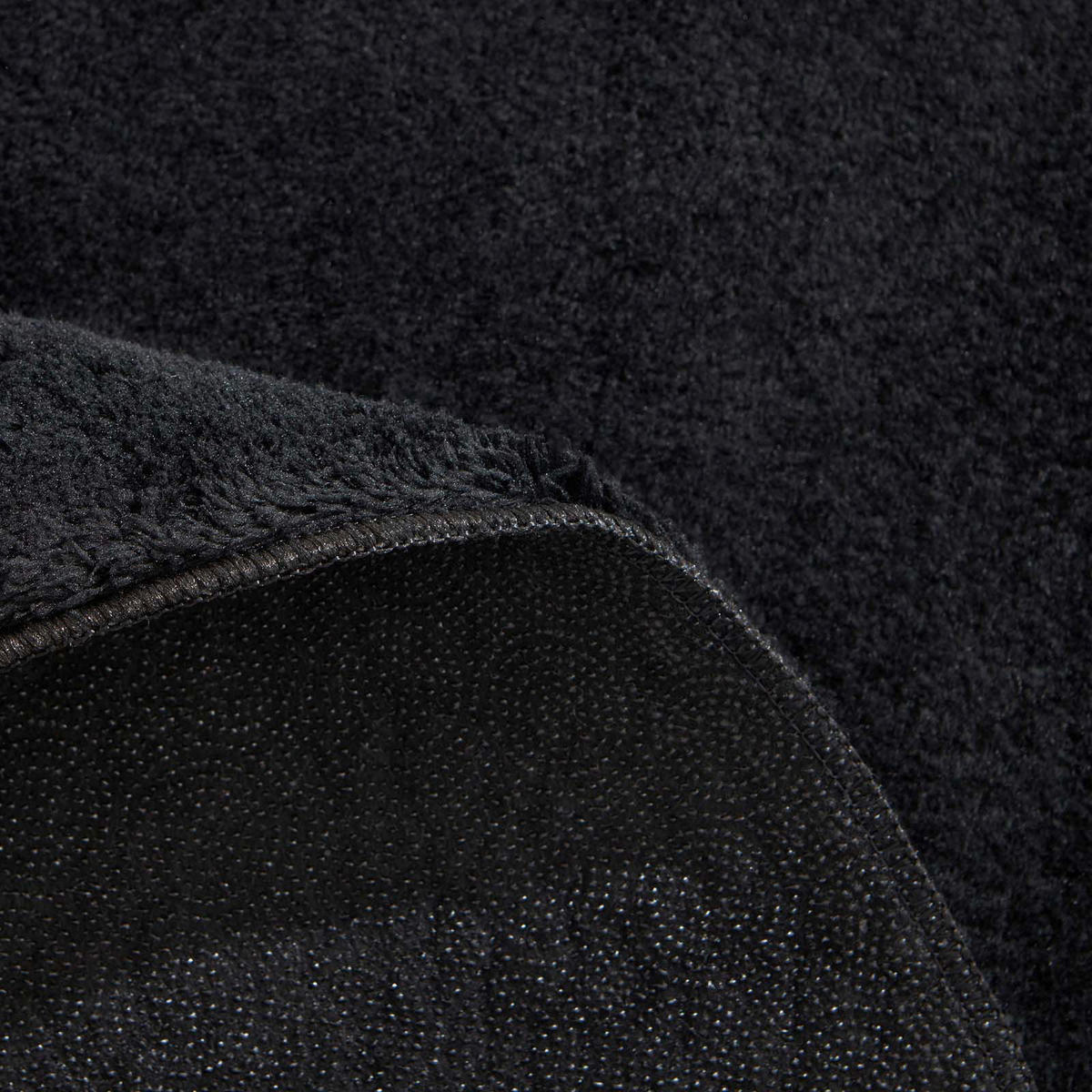 WEBTEPPICH Wohnzimmer 120 cm Fiona Schwarz rund  - Schwarz, KONVENTIONELL, Textil (120cm) - Novel