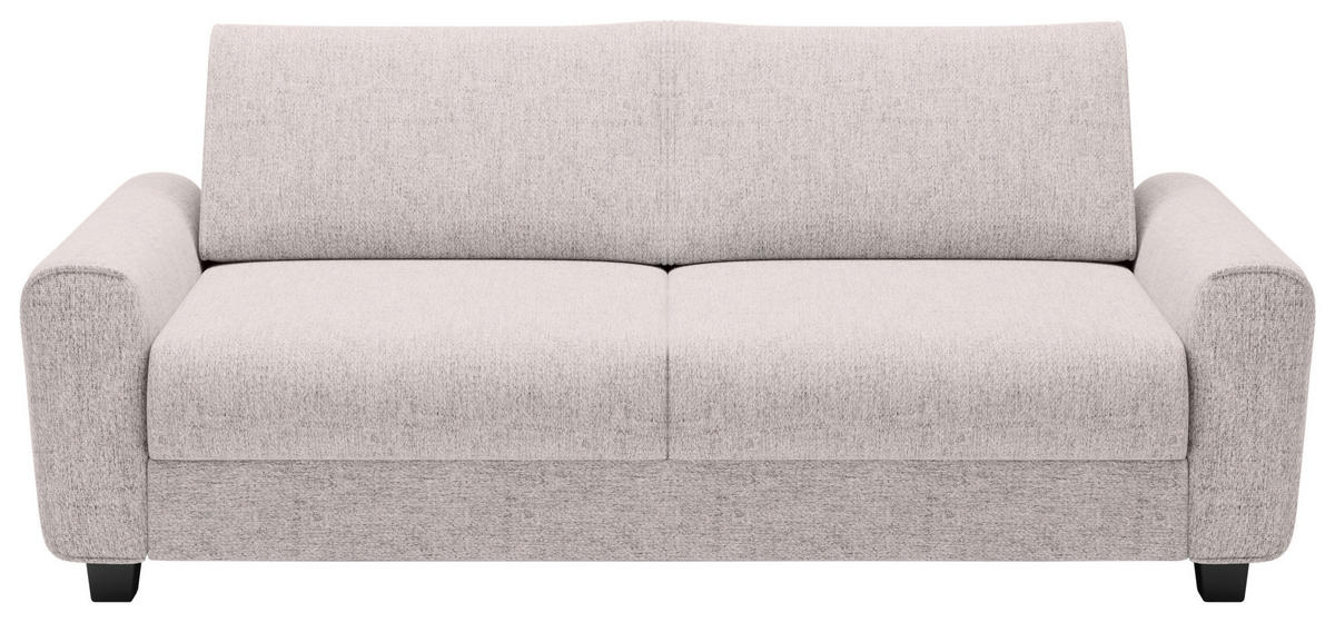 SCHLAFSOFA Webstoff Creme  - Creme/Schwarz, Design, Kunststoff/Textil (203/69-82/99cm) - Welnova
